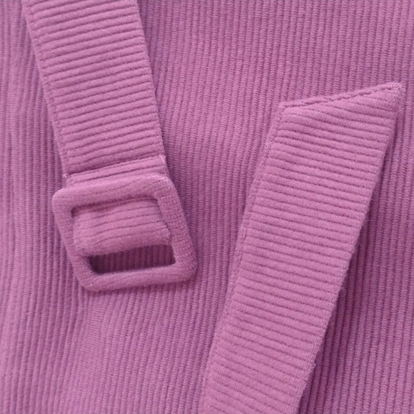 Boden Dark Pink Elsa Ottoman Ribbed Knit Body Con Sheath Dress w Belt - Picture 13 of 14